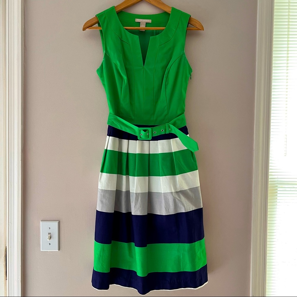 Preppy green summer Banana Republic dress
